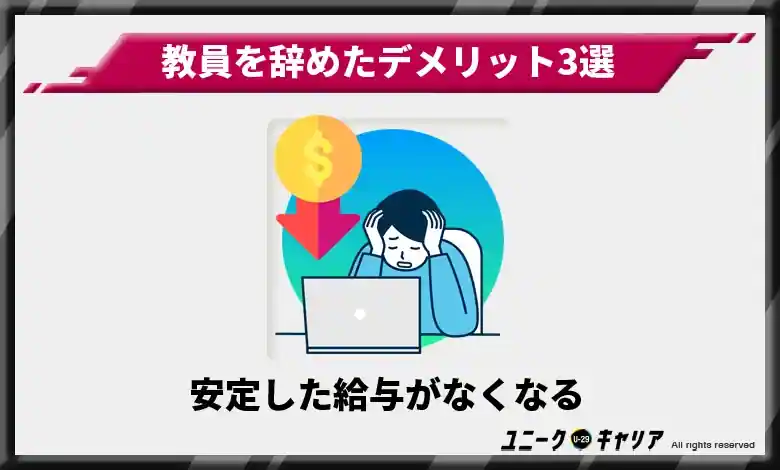 3-1.安定した給与がなくなる